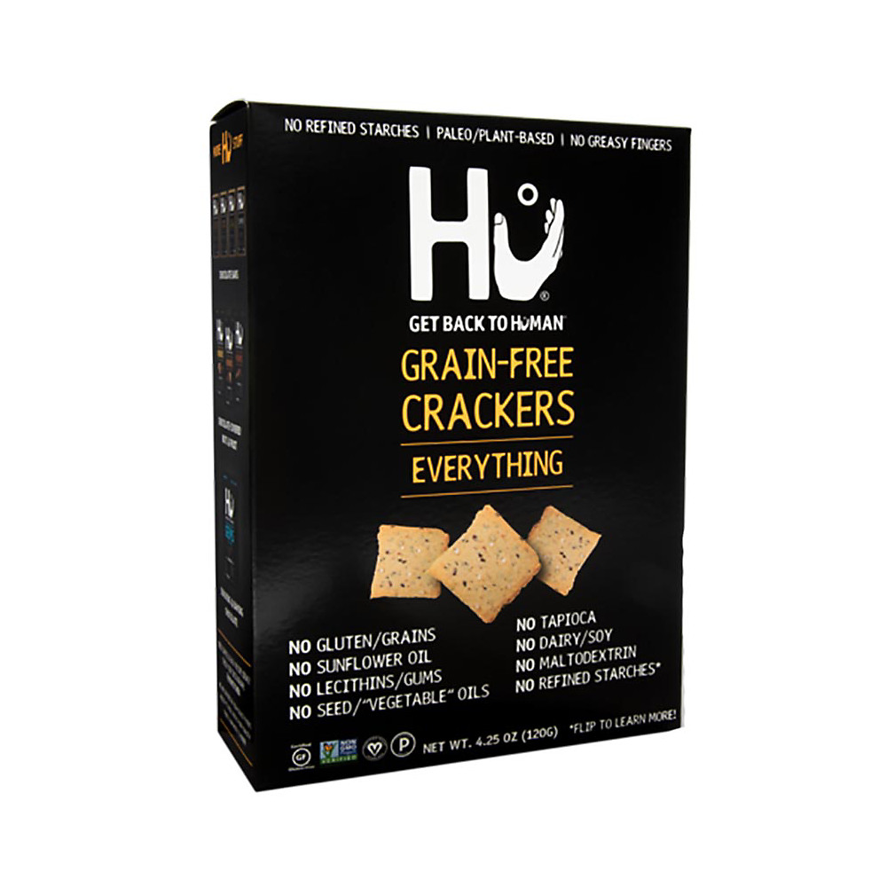 Calories in Hu Grain Free Everything Crackers, 4.25 oz
