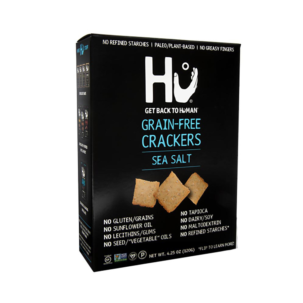 Calories in Hu Grain Free Sea Salt Crackers, 4.25 oz