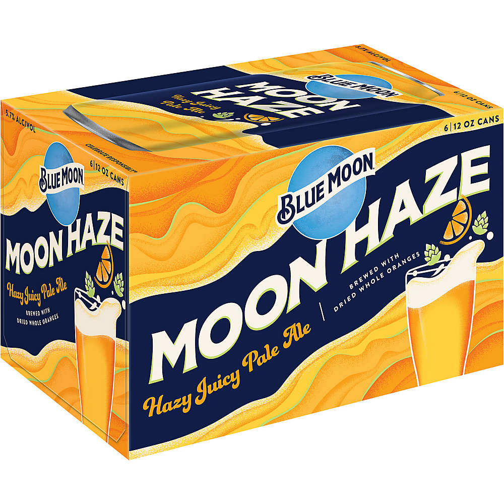 Calories in Blue Moon Haze Pale Ale Beer 12 oz Cans, 6 pk