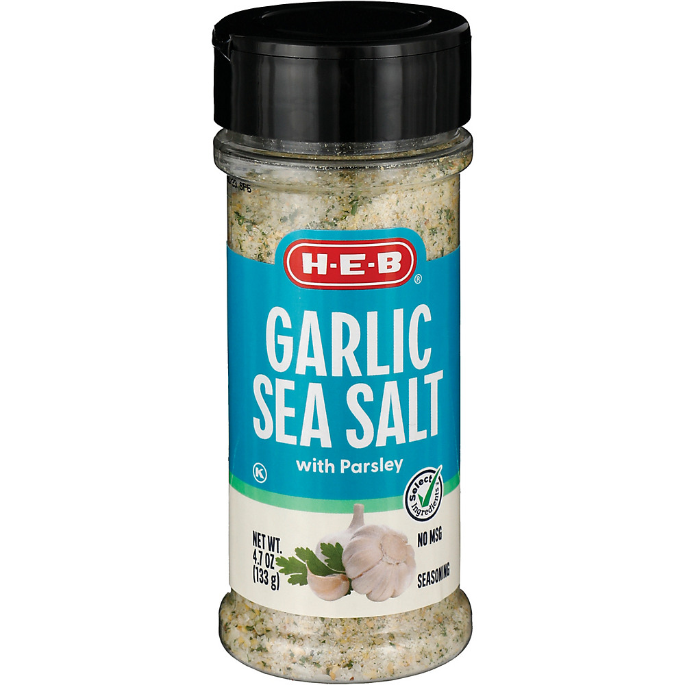 Calories in H-E-B Select Ingredients Garlic Sea Salt With Parsley, 4.7 oz