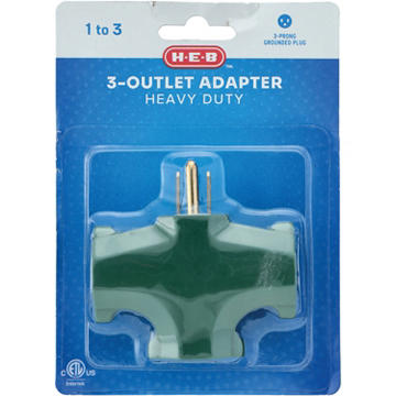 H-E-B 3 Outlet Adapter