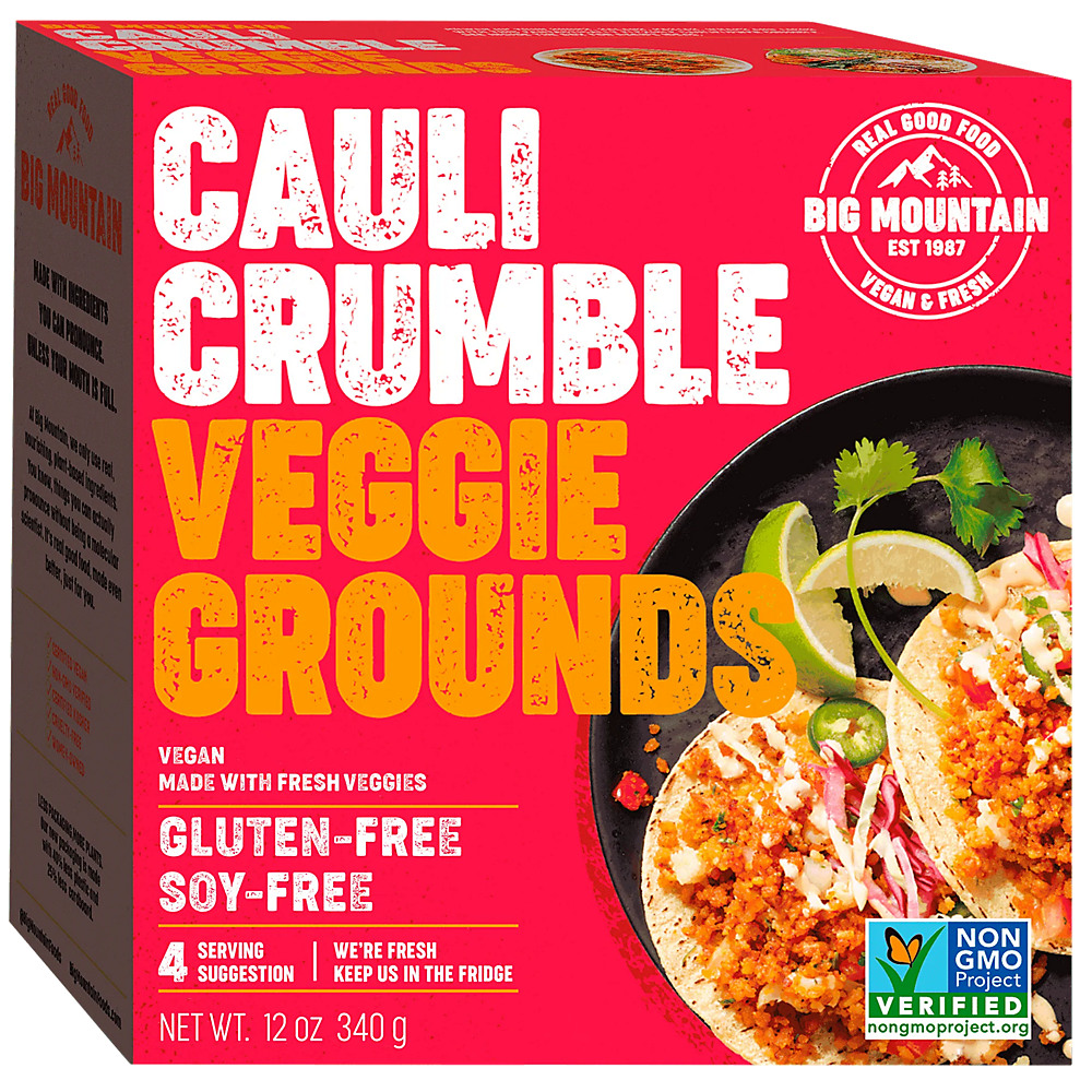 Calories in Big Mountain Cauli Crumble Veggie Grounds, 12 oz