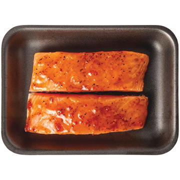 H-E-B Fish Market Marinated Center Cut Salmon Fillet - Honey Garlic, Avg. 1.1 lbs