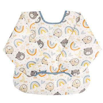 Neat Solutions Long Sleeve Water Resistant Toddler Bib - Patterns May Vary