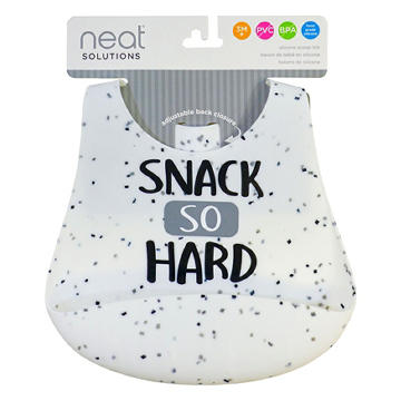 Neat Solutions Speckled Silicone Scoop Bib - Patterns May Vary