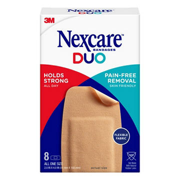 Nexcare Duo Bandages, 8 ct