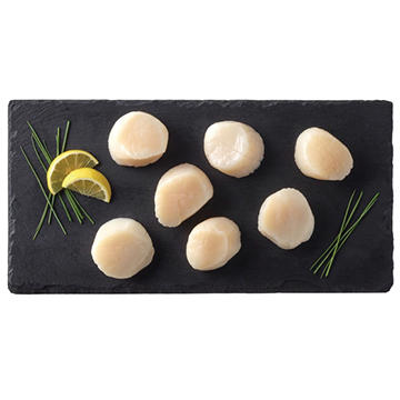H-E-B Wild Caught Extra Jumbo Sea Scallops, Avg. 0.08 lb