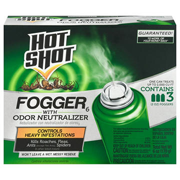 Hot Shot Fogger6 with Odor Neutralizer, 2 oz, 3 ct