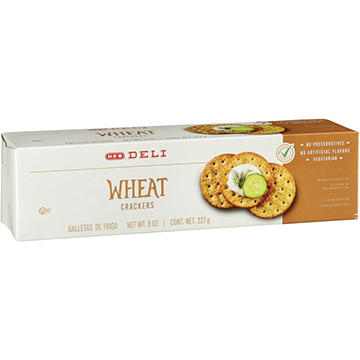 H-E-B Deli Wheat Crackers, 8 oz