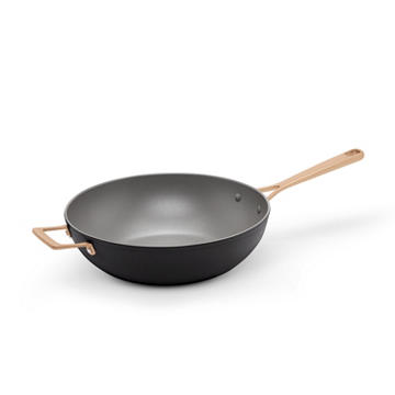 Kitchen & Table by H-E-B Non-Stick Wok - Classic Black, 12"