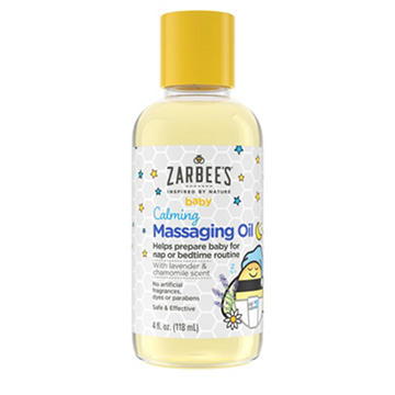 Zarbee's Baby Calming Massage Oil - Lavender & Chamomile, 4 oz