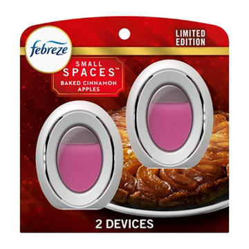 Febreze Odor Fighter Bathroom Air Freshener - Baked Cinnamon Apples, 2 ct