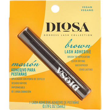 Diosa Brush Tip Lash Adhesive - Brown, 1 ct