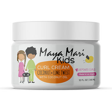 Maya Mari Kids Curl Cream Coconut + Lime Twist with Coconut Oil, 12 oz
