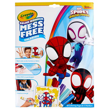 Crayola Color Wonder Mess Free Coloring Kit - Spidey & His Amazing Friends