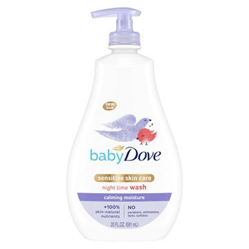 Baby Dove Sensitive Skin Care Night Time Calming Wash, 20 oz