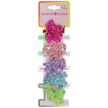 Trend Zone Bow Motif Hair Ties, 5 ct