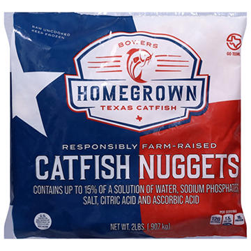 Bowers Homegrown Frozen Texas Catfish Nuggets, 2 lbs