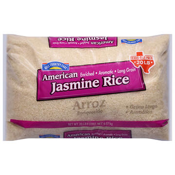 Hill Country Fare American Jasmine Rice - Texas-Size Pack, 20 lbs