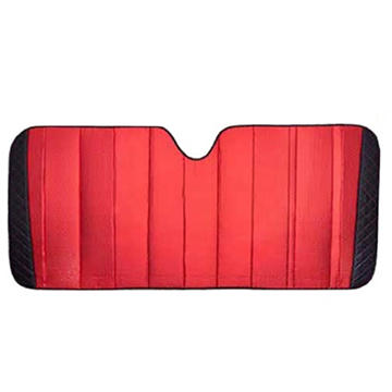 AutoShade Universal Accordion Sunshade - Red Diamond, 28.5" x 63"