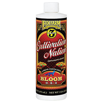 Fox Farm Cultivation Nation Bloom Liquid Fertilizer, 16 oz