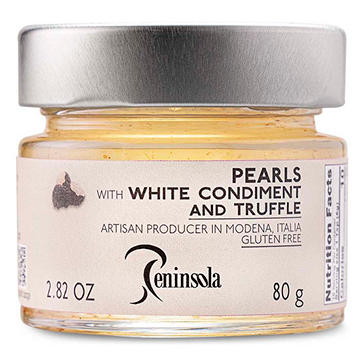 Peninsola Pearls with White Condiment and Truffle, 2.82 oz