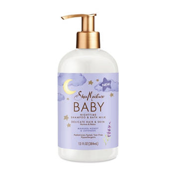 SheaMoisture Baby Nighttime Shampoo & Bath Milk - Manuka Honey & Lavender, 13 oz