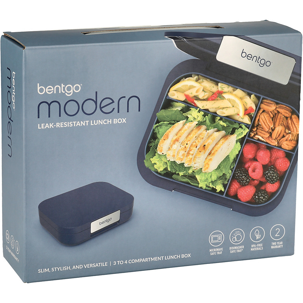Bentgo Modern 4 Compartment Bento Style Leakproof Lunch Box - Dark