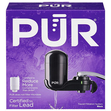 PUR Faucet Filtration System Vertical Mount - Black