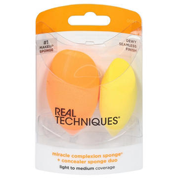 Real Techniques Miracle Complexion Makeup Sponge + Concealer Sponge, 2 ct