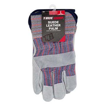Big Time Products True Grip Suede Leather Palm Gloves, Large