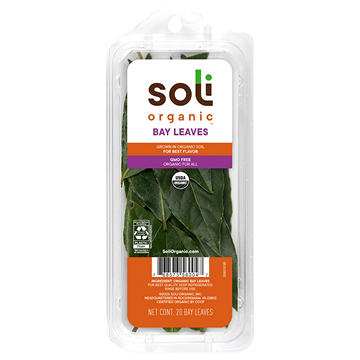 Soli Organic Fresh Bay Leaves, 0.5 oz
