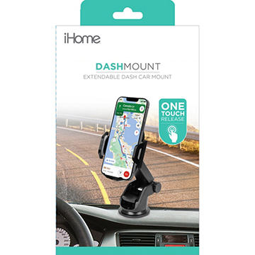 iHome Extendable Dash Car Mount - Black