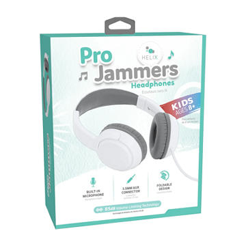 Helix ProJammers Kids Headphones - White & Gray