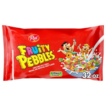 Post Fruity Pebbles Cereal Bag, 32 oz