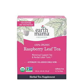 Earth Mama Organic Raspberry Leaf Tea Bags, 16 ct