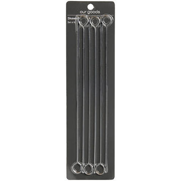 our goods Metal Skewers, 6 pk