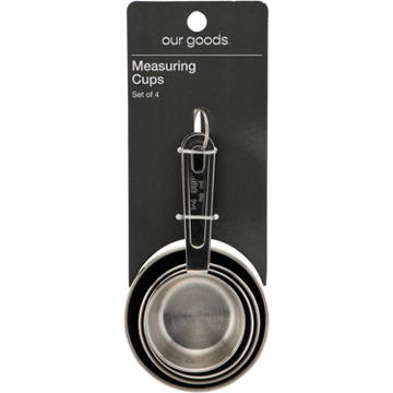 our goods Stainless Steel Measure Cup Set, 4 pc