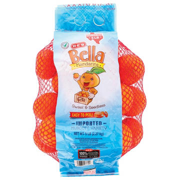 H-E-B Bella Mandarin Oranges – Texas-Size Pack, 5 lb bag