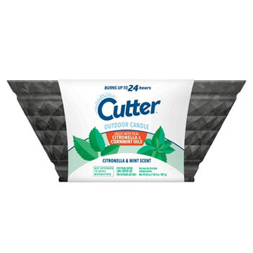 Cutter Citronella & Mint Scented Outdoor Candle, 20 oz