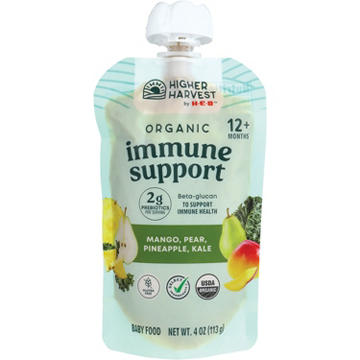 Higher Harvest by H-E-B Organic Immune Support Baby Food - Mango Pear Pineapple & Kale, 4 oz