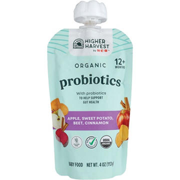 Higher Harvest by H-E-B Organic Probiotics Baby Food - Apple, Sweet Potato, Beet & Cinnamon, 4 oz