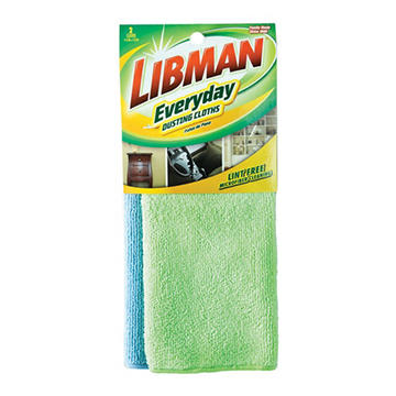 Libman Everyday Dusting Cloths, 2 pk