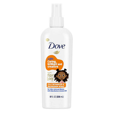 Dove 2 in 1 Detangler & Refresher Spray, 8 oz