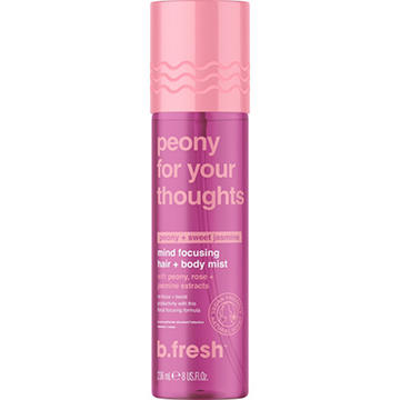 B Fresh Mind Focusing Hair & Body Mist - Peony For Your Thoughts, 8 oz
