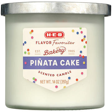 H-E-B Flavor Favorites Bakery Piñata Cake Scented Candle, 14 oz