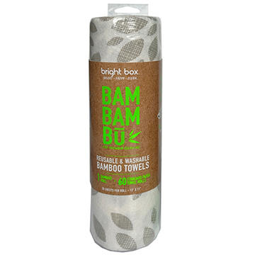 Bright Box Bamboo Reusable Towel Roll, 20 ct