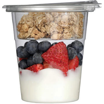 H-E-B Granola & Vanilla Yogurt Parfait – Strawberry Blueberry, 8 oz