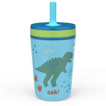 Zak! Designs Kids Kelso Tumbler - Dinomite, 15 oz