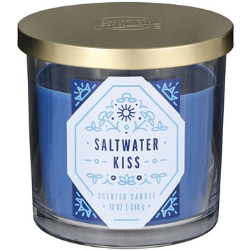 Destination Holiday Saltwater Kiss Scented Candle, 12 oz